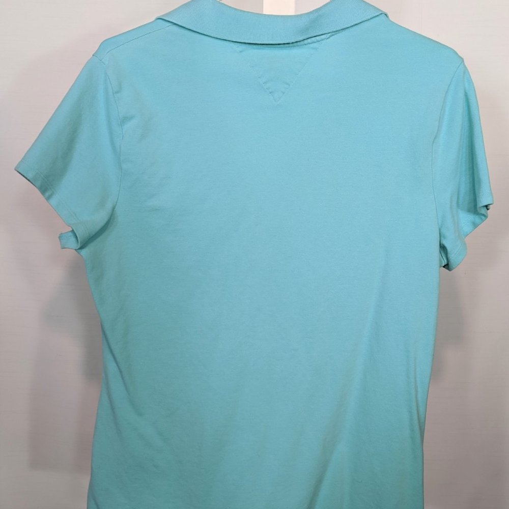 Tommy HIlfiger Aqua Polo Shirt - Picture 3 of 3